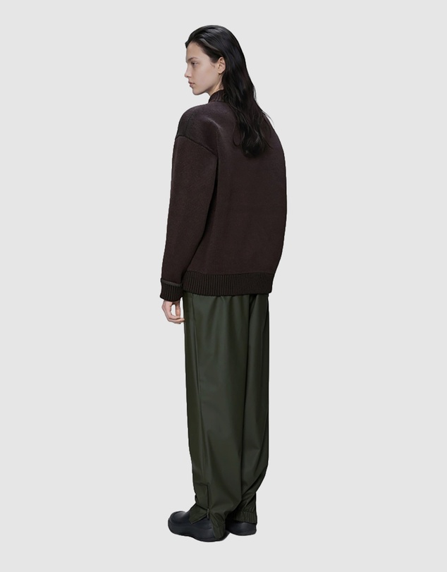RAINS - Women's Sowa Knit Zip Cardigan Bark/Black