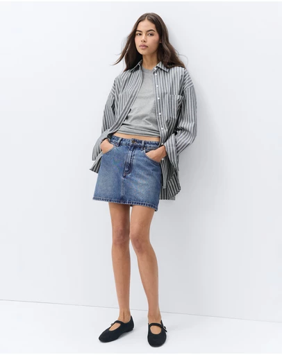 UNISON - Denim Mini Skirt