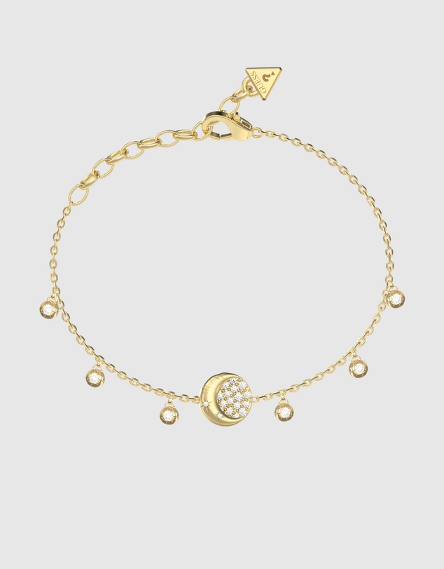 GUESS - Aurora Pave' Fringes Gold-tone Bracelet