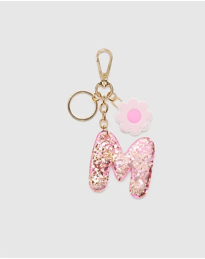 Seed Heritage - Pink Stripe Initial Keyring