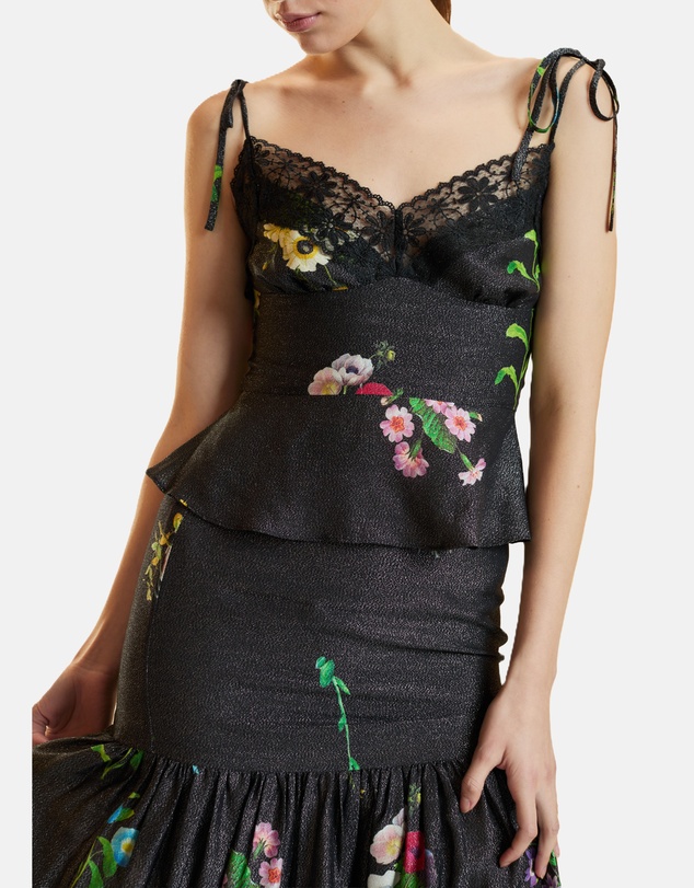 Cynthia Rowley - Printed Lurex Skirt
