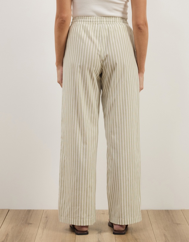 Atmos&Here - Elis Cotton Pants With Drawstring Detail At Waist