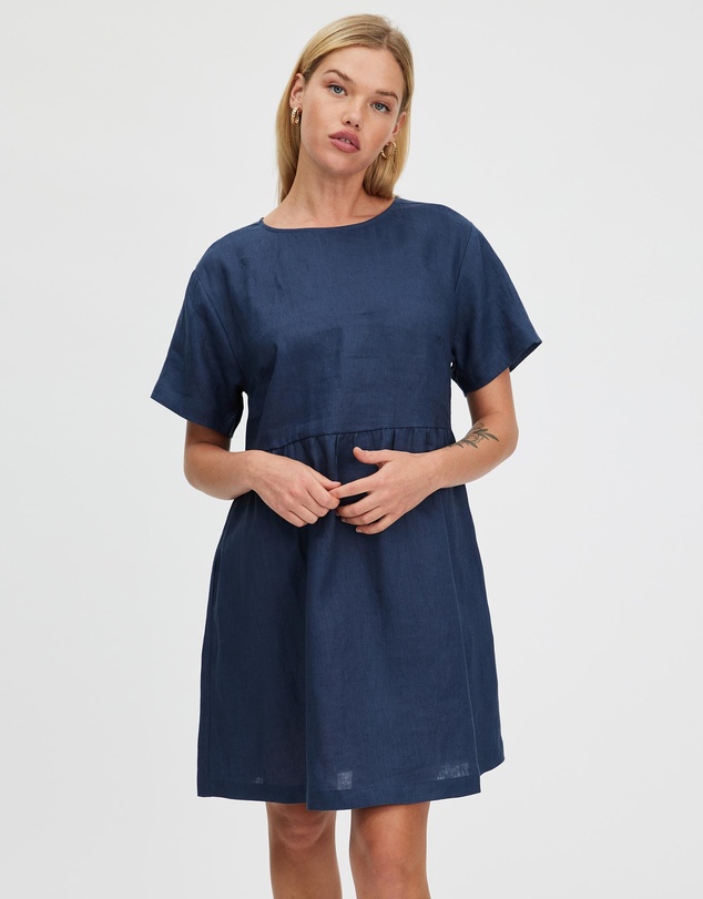 White By FTL - Zavi Linen Dress