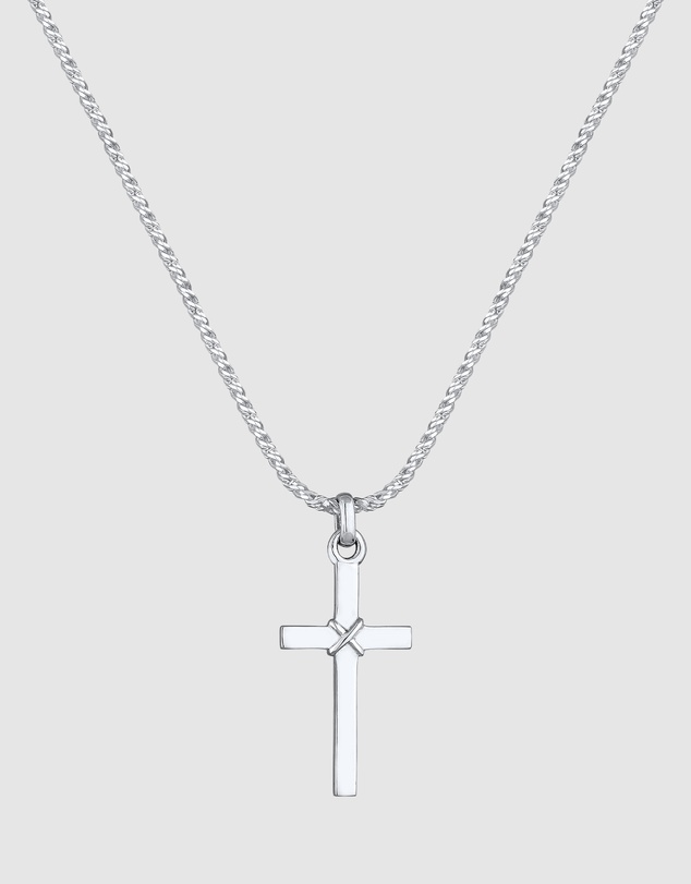 Kuzzoi - ICONIC EXCLUSIVE - Cross Pendant Necklace in 925 Sterling Silver