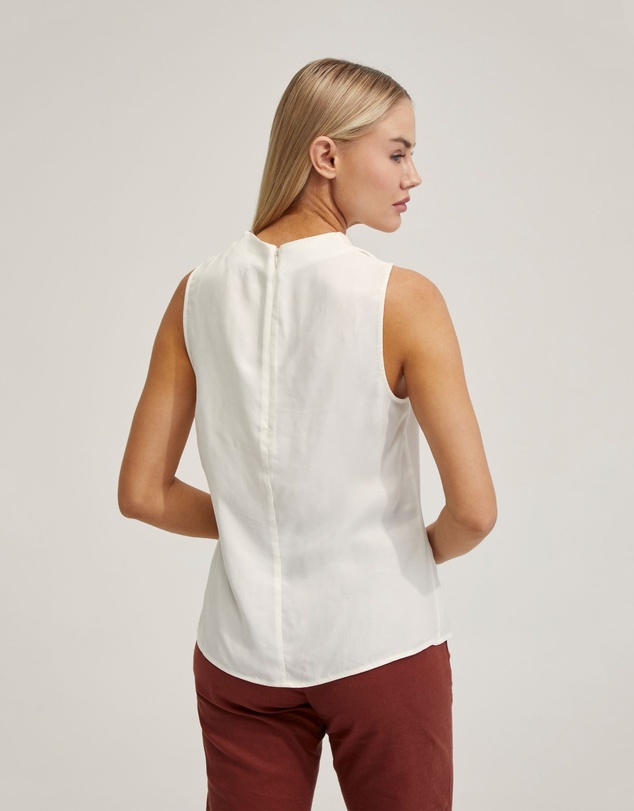 Oxford - Fern Cupro Blend Soft Neck Top