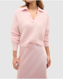 Seed Heritage - Mohair Blend Polo Knit