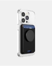 PopSockets - PopWallet+ MagSafe Softgoods Phone Wallet Card Holder+ Magnetic Adapter Ring