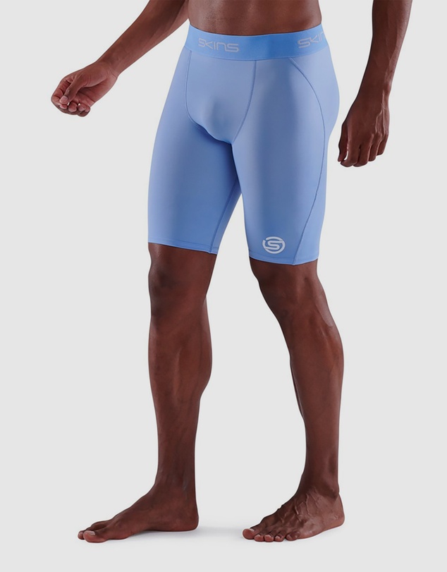 SKINS - SKINS Compression Men's Series-1 Running/Gym Half Tight Sky Blue