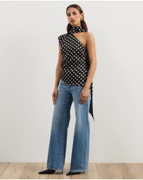 Atmos&Here - Charlotte One Shoulder Scarf Top
