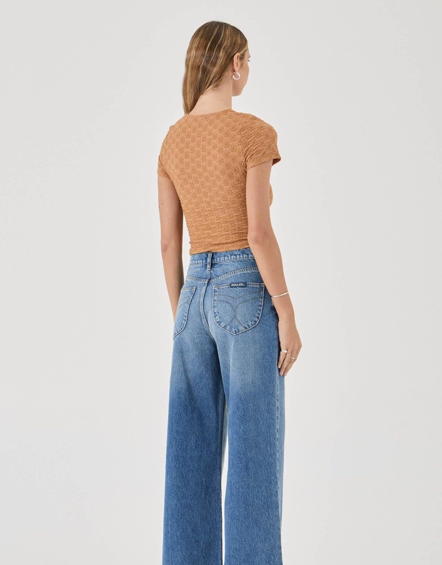 Rolla's - Daisy Lace Tee - Caramel