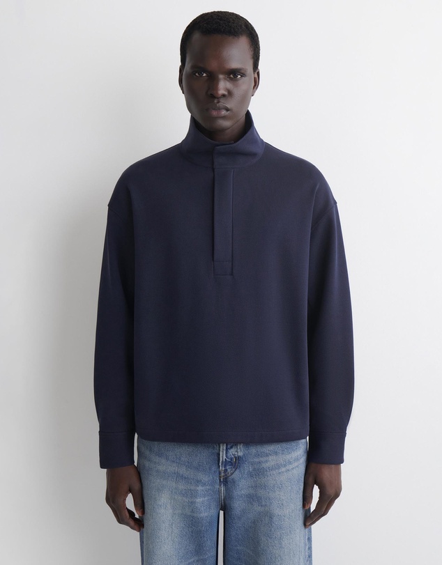 COS - Funnel-Neck Zip-Up Sweatshirt