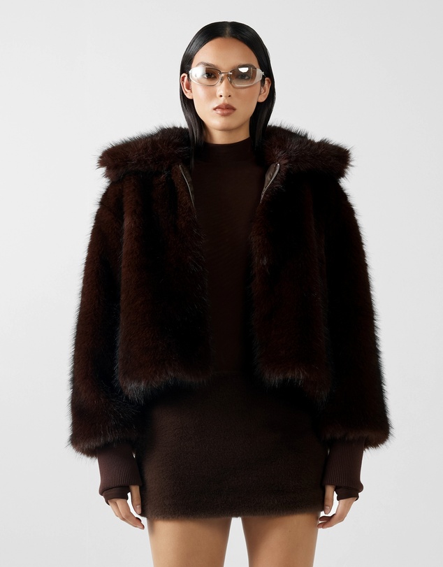 BY.DYLN - Reese Faux Fur Bomber