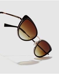 Hawkers Co - Brown Feline Sunglasses for Men and Women UV400