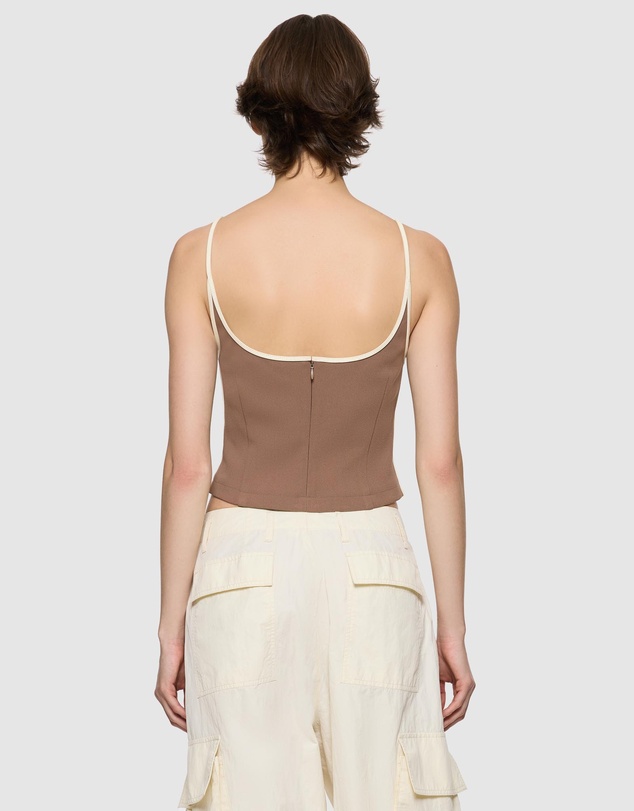 Paris Georgia - Heart Singlet With Pebble