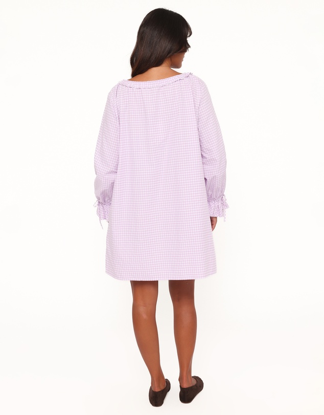 Petal & Pup - Wendy Mini Dress - Lilac Gingham