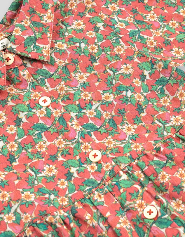 Goldie + Ace - Strawberry Monica Dress - Babies-Kids