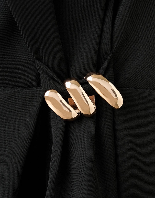 M.N.G - Dress With Metal Embellishment And Cut-Out
