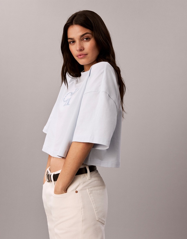 Calvin Klein Jeans - Denim Monologo Boxy T-Shirt