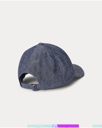 Polo Ralph Lauren - Polo Bear Cotton Chambray Ball Cap - ICONIC EXCLUSIVE - Teens