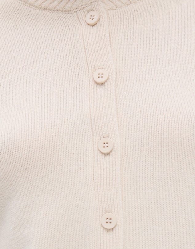 Minima Esenciales - Alma Wool Cashmere Blend Knit Bomber Cardigan