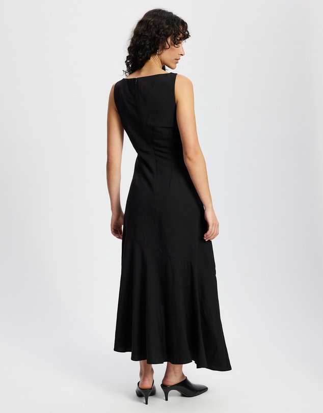 & Other Stories - Asymmetric Wrap-Knot Midi Dress
