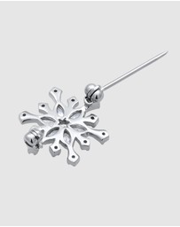 Elli Jewelry - Jewellery Women Bros Snowflake White Zirconia 925 Sterling Silver