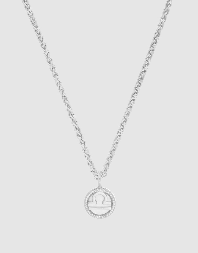 Wanderlust + Co - Libra Zodiac Mother of Pearl 925 Sterling Silver Pendant