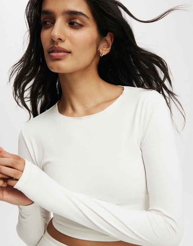 Cotton On Body Active - Open Tie Back LS Tee