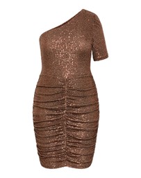 City Chic - Angelina One Shoulder Sequin Mini Dress