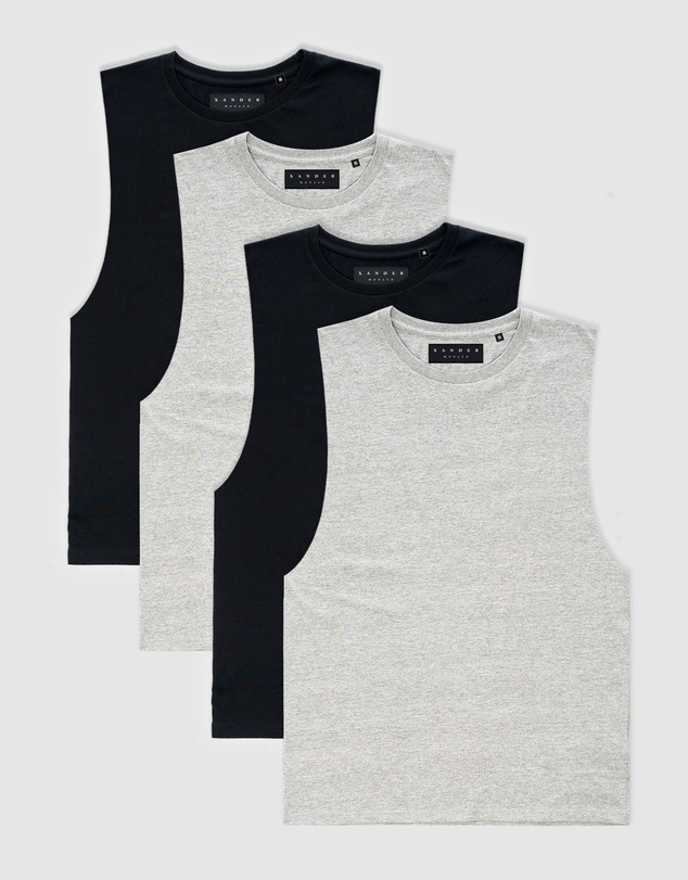 Xander - 4-Pack Blanc Tank