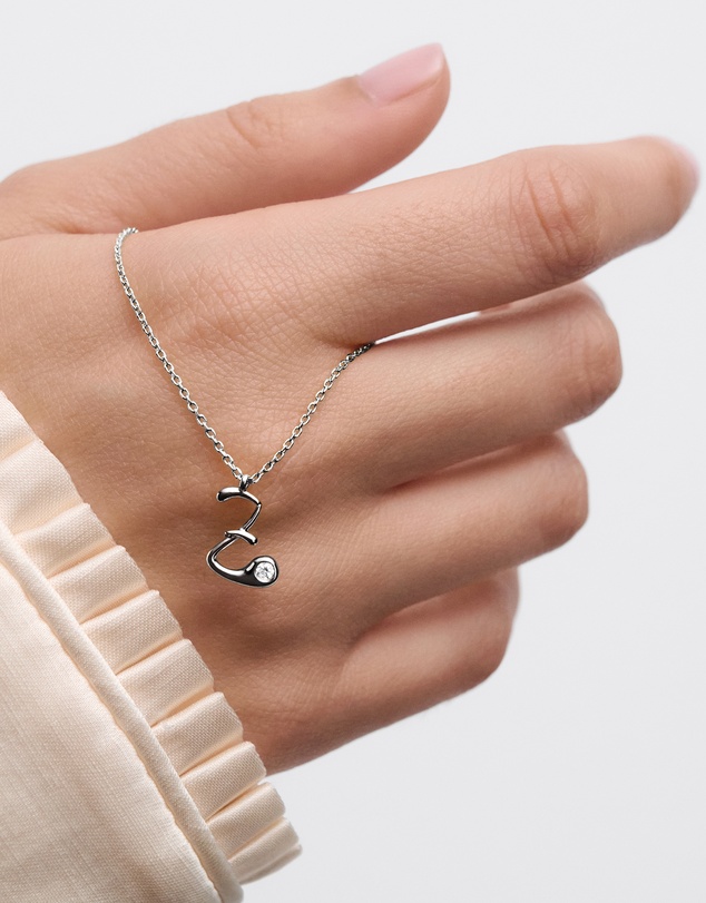 PDPAOLA - Initial 2026 Z Silver Pendant Necklace
