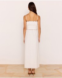MINKPINK - Laurel Scallop Edge Midi Dress