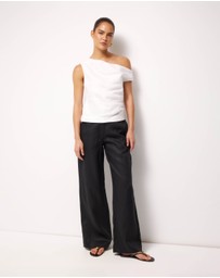 AERE - Off Shoulder Gathered Top