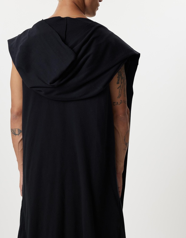 Surrounded By Ghosts - The Natrolite Hooded Rib Knit Sleeveless Cardigan