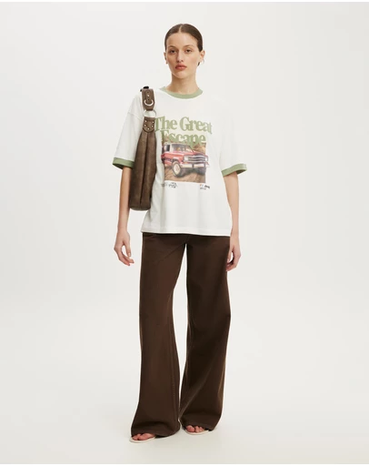Cotton On - The Lcn Boxy Graphic Tee
