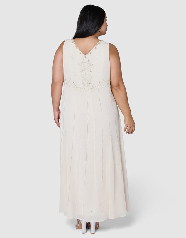 The Poetic Gypsy - Moonchild Beaded Maxi Dress