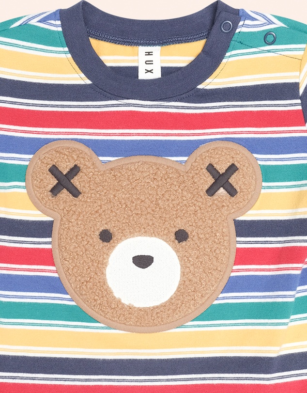 Huxbaby - Vintage Stripe Hux Tee - Babies-Kids