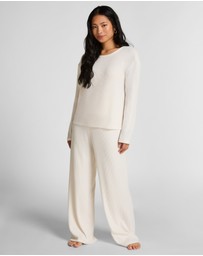 Hunkemoller - Long Sleeve Brushed Rib Jersey Top