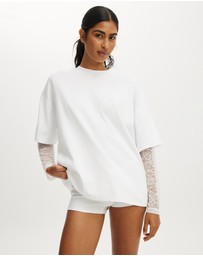 Cotton On Body - Oversized Layered Long Sleeve Top
