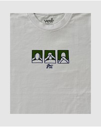 Verb - Verb Hear Men See Speak Artist Sery Jeremy Wray Cotton Tshirt White