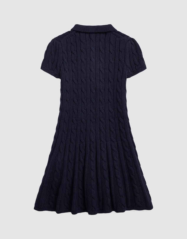 Polo Ralph Lauren - Cable-Knit Cotton Polo Sweater Dress - Kids - The Iconic Exclusive