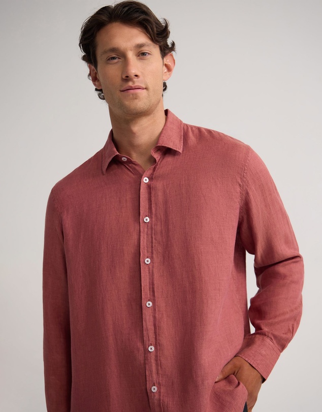 Oxford - Cooper Ls Delave Linen Shirt
