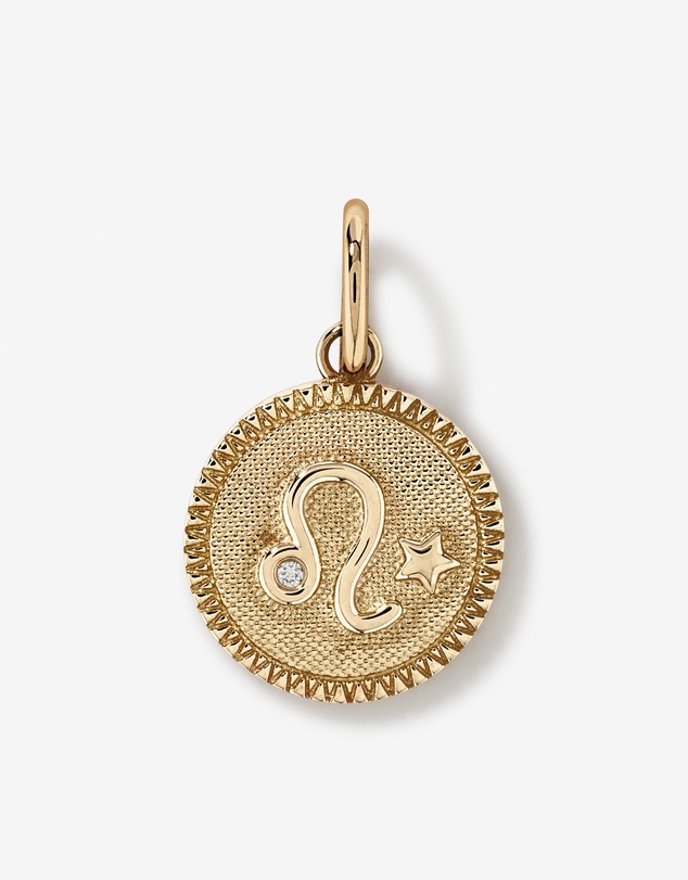 Michael Hill - Diamond Accent Leo Zodiac Pendant in 10kt Yellow Gold