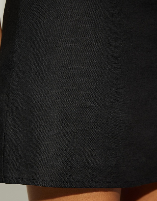 Dazie - Main Character Linen Blend Mini Dress