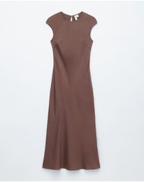 & Other Stories - Fitted Satin Maxi Dress