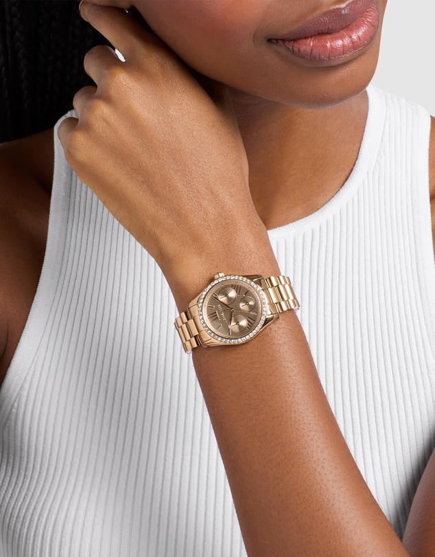 Michael Kors - Lexington Gold Tone Multifunction Watch