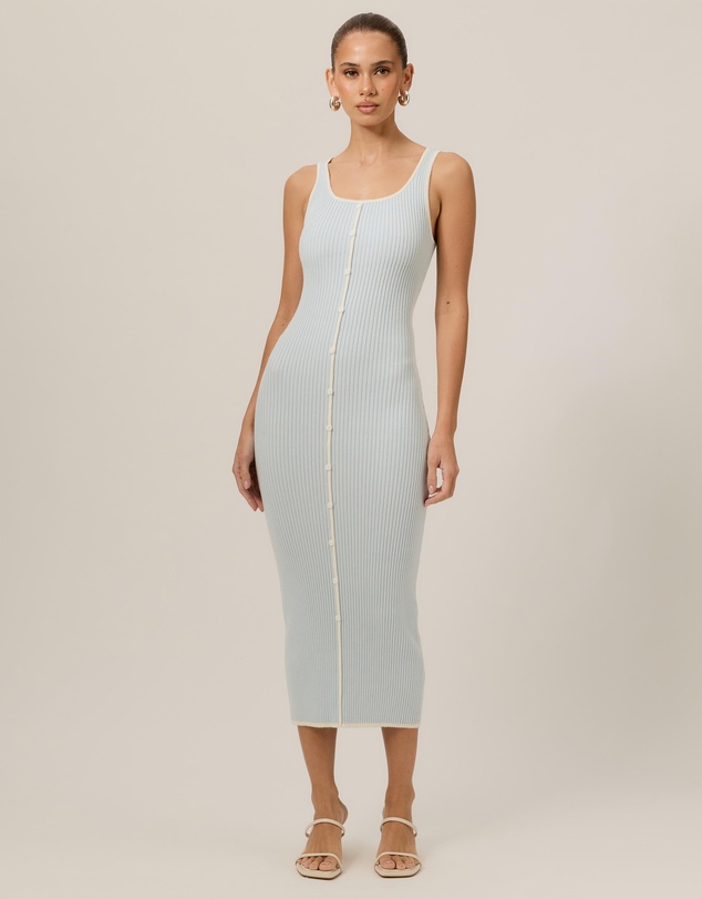 Tussah - Lori Contrast Ribbed Knit Dress