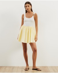 Atmos&Here - Caicos Flare Cotton Mini Skirt