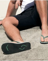 Boomerangz Footwear - Men's Grey/Black Thongs with arch support and 2 x interchangeable straps