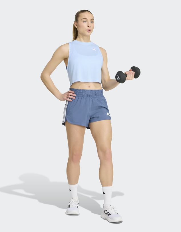 adidas Performance - Pacer Workout Woven High Rise Shorts Womens